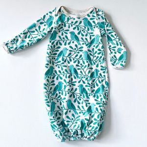 Winter Water Factory Turquoise Bird Sleep Gown